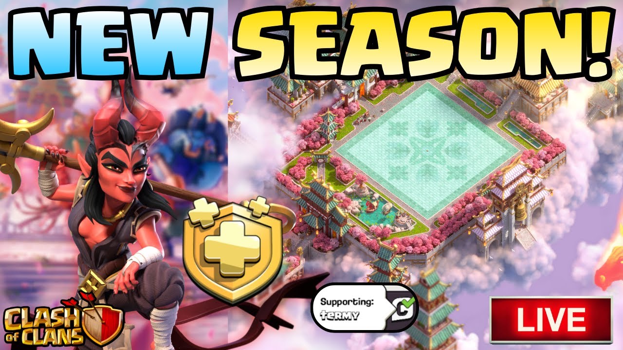 NEW Year Of The Fire Horse Season is HERE! Ranked Attacks and BIG REACTION! (Clash Of Clans LIVE)