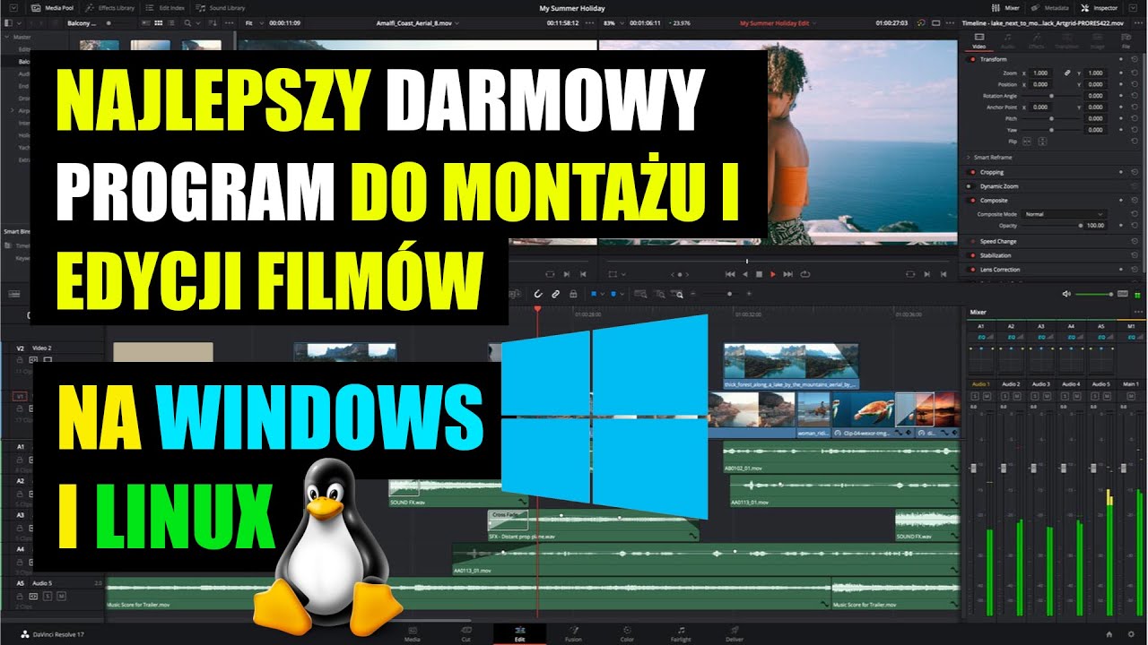 Bezpłatne programy do Montażu i Edycji Filmów | Na Windows i Linux | Jaki wybrać?