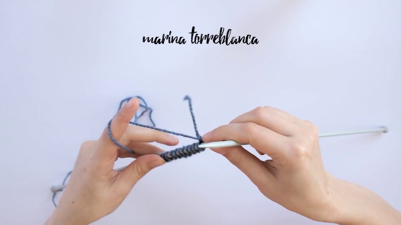 Cómo urdir con crochet para tejer a palillos