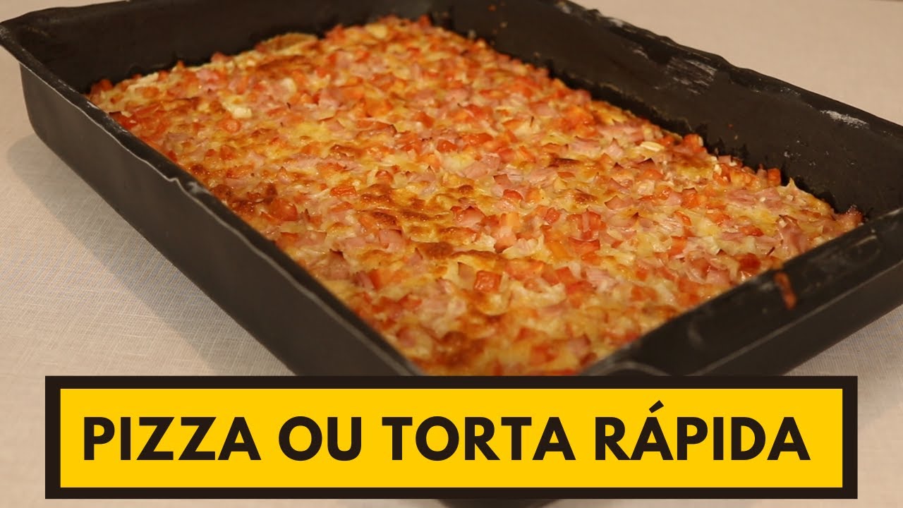 &Eacute; PIZZA OU TORTA? Seja o que for, &eacute; DELICIOSA E R&Aacute;PIDA de fazer!