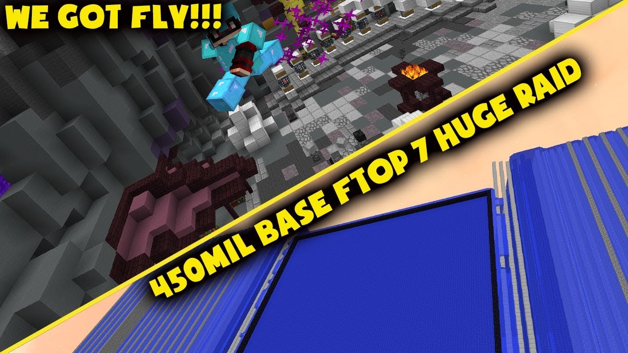 We got fly And we did A Huge Raid But this happened. Ftop 7 raid (2 High Rev Hybrid Raid) (Saicopvp)