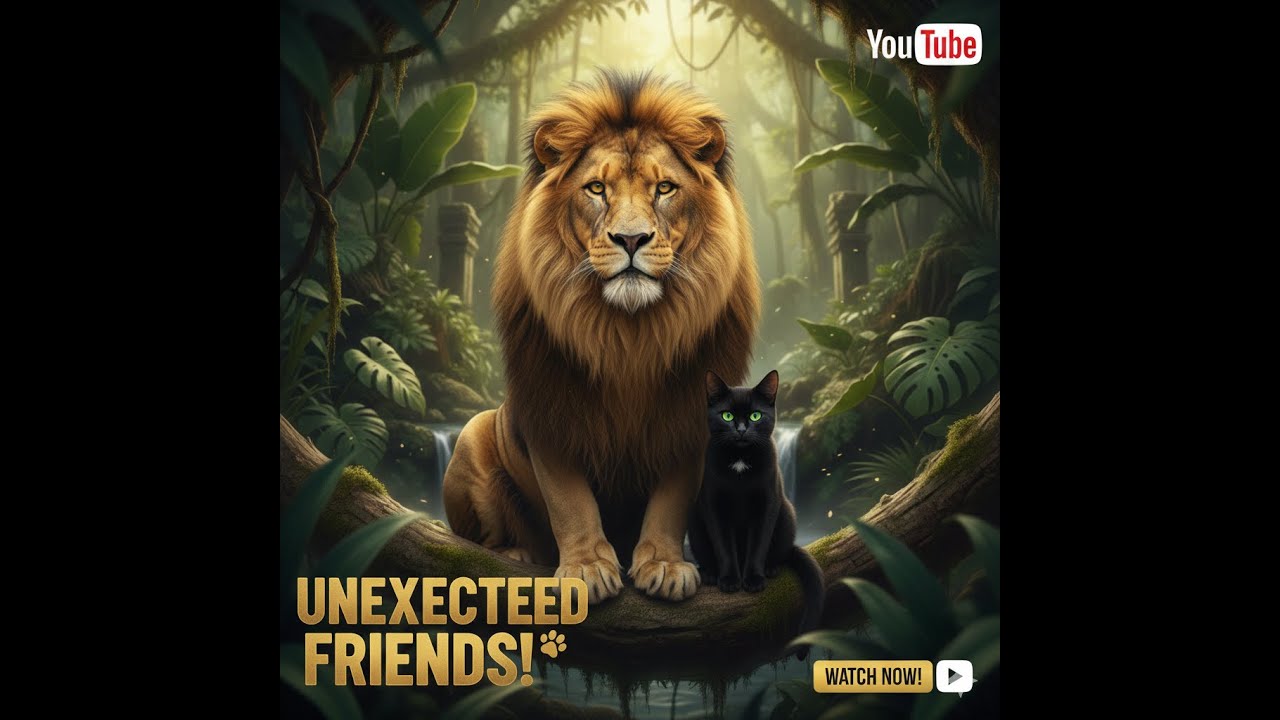 the king animal and cat story in the jungle