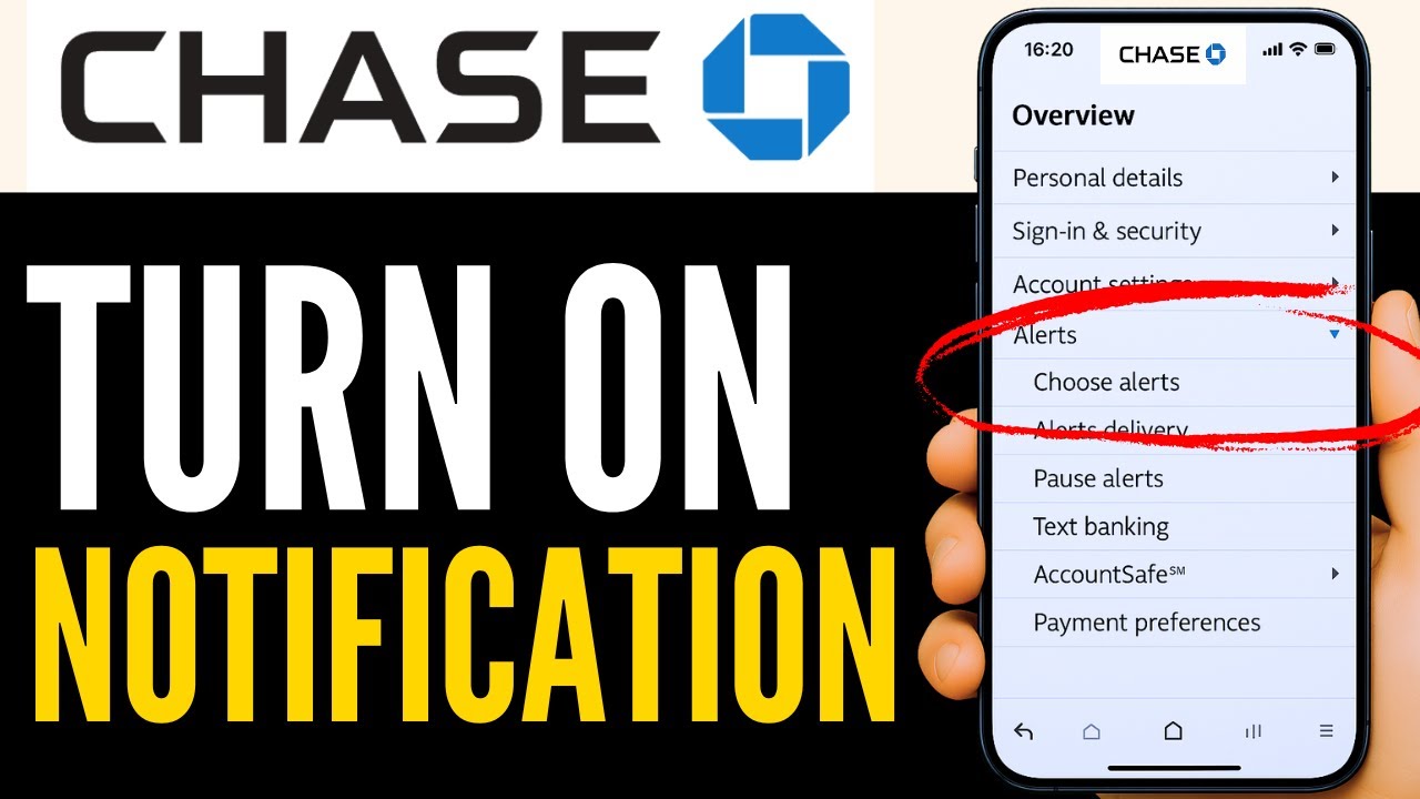 How to Turn On Chase Bank Notifications 2025 (QUICK & EASY)