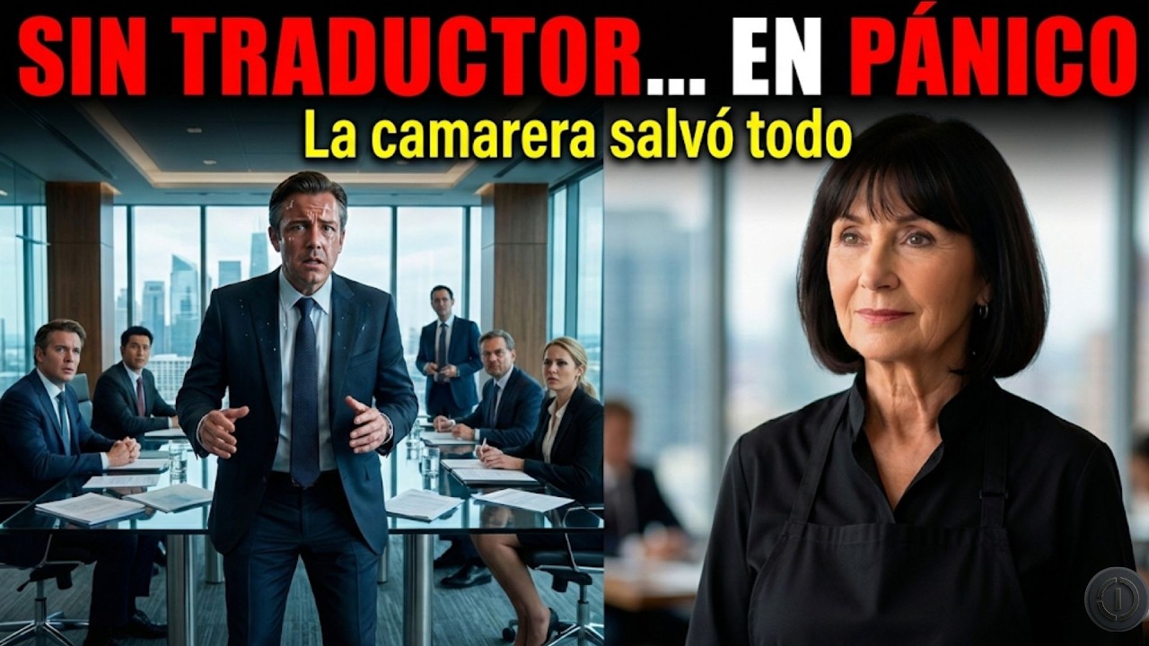 El multimillonario entró en pánico sin traductor… hasta que la camarera salvó el acuerdo millonario.