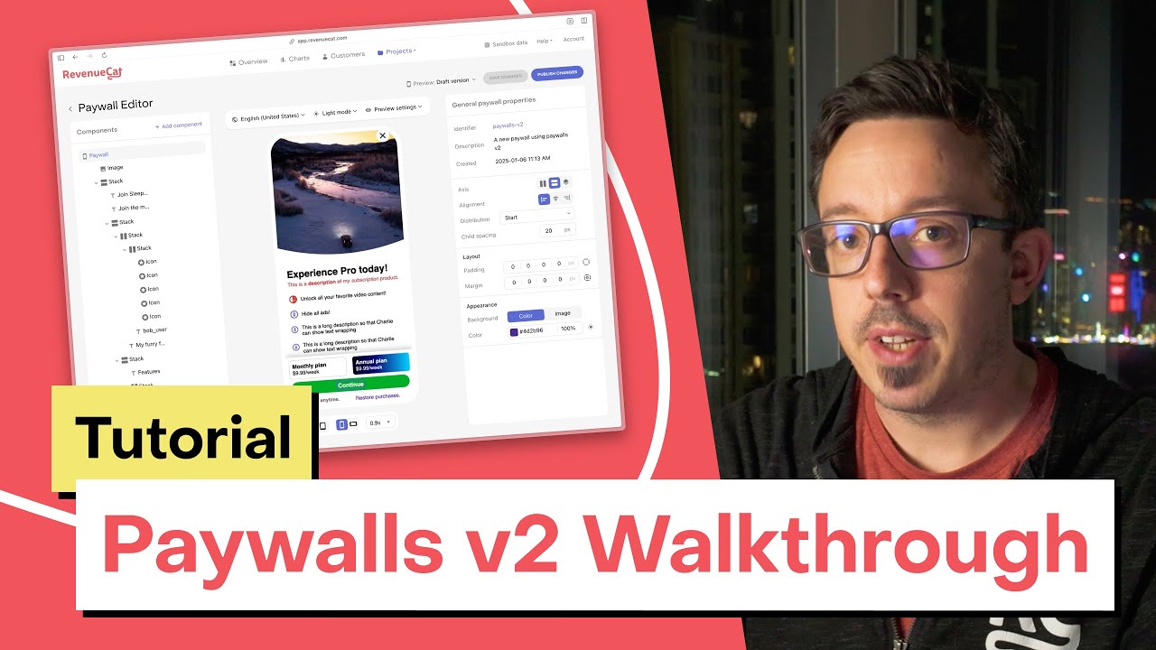 Пошаговое руководство: RevenueCat Paywalls v2 Beta