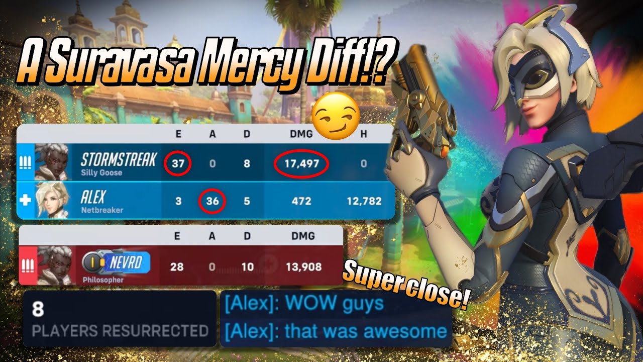 A Suravasa Mercy Diff!? 😏 - Mercy Gameplay & Commentary - Overwatch 2 (Season 20)