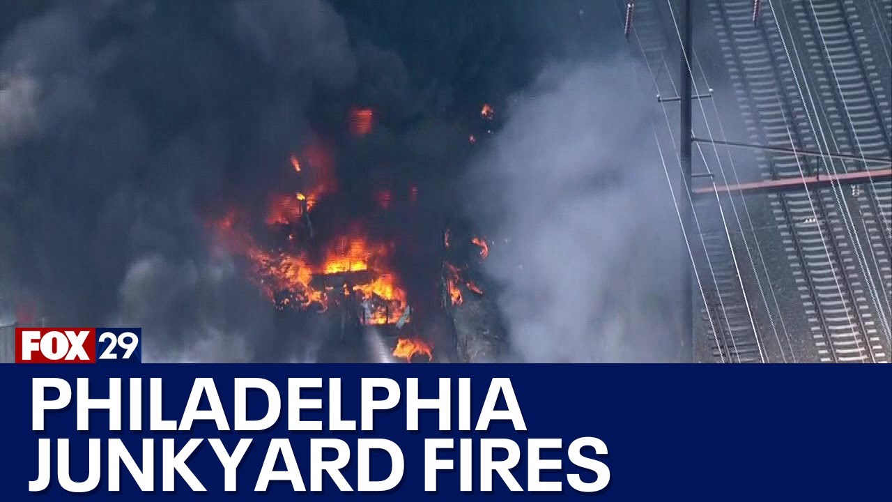 Spate of destructive junkyard fires in Philadelphia 'certainly not normal', fire dept. says