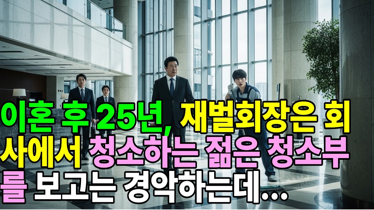 이혼 후 25년, 재벌회장은 회사에서 청소하는 젊은 청소부를 보고는 경악하는데...
