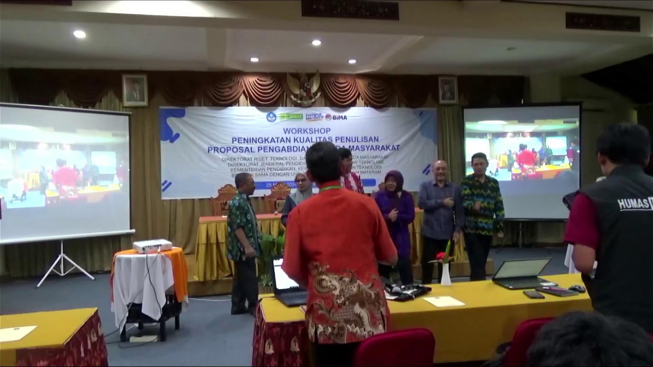 Workshop Peningkatan Kualitas Penulisan Proposal Pengabdian kepada Masyarakat Wilayah Mataram NTB