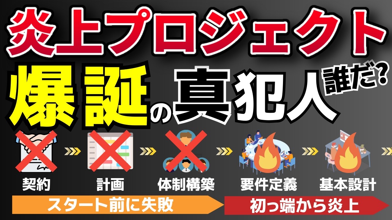 【案件炎上#01】炎上プロジェクト爆誕！プロジェクト炎上の真犯人は誰だ？全て話します