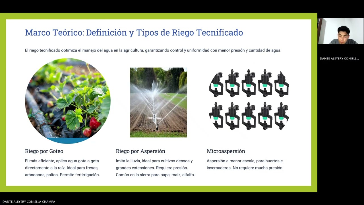 USO EFICIENTE DEL RECURSO HIDRICO EN LA AGRICULTURA:APORTE DEL RIEGO TECNIFICADO_2025_II