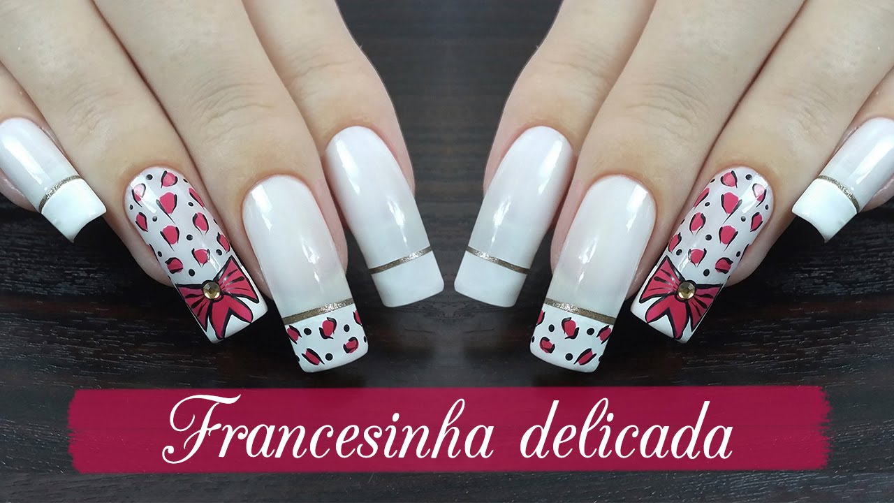 UNHAS DECORADAS FRANCESINHA DELICADA - Ideia Rosa
