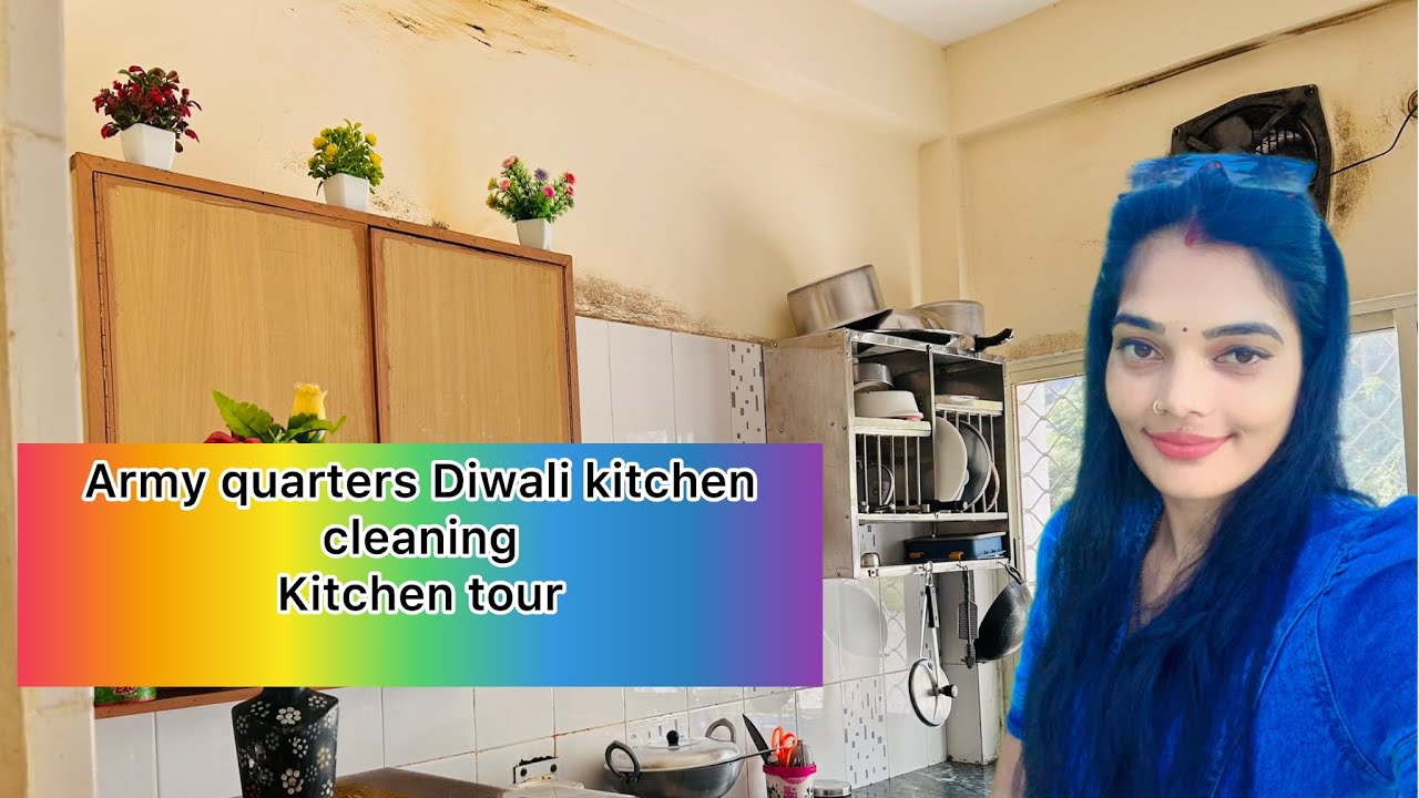 Fouji Quarters Kitchen Deep Cleaning ✨ | Army Life Vlog | Indian Army Wife