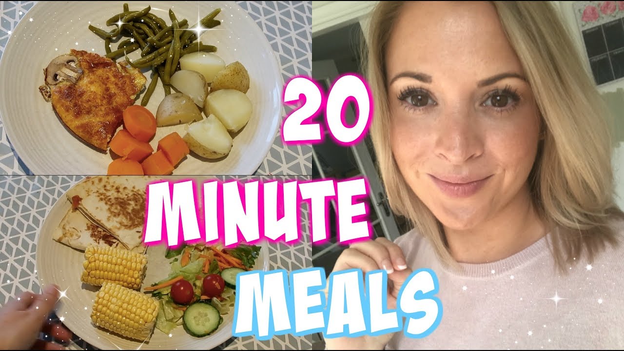 20 minute, quick and easy family meal ideas!