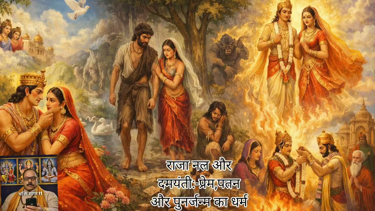 राजा नल और दमयंती:-प्रेम, पतन और पुनर्जन्म का धर्म ज्ञान 