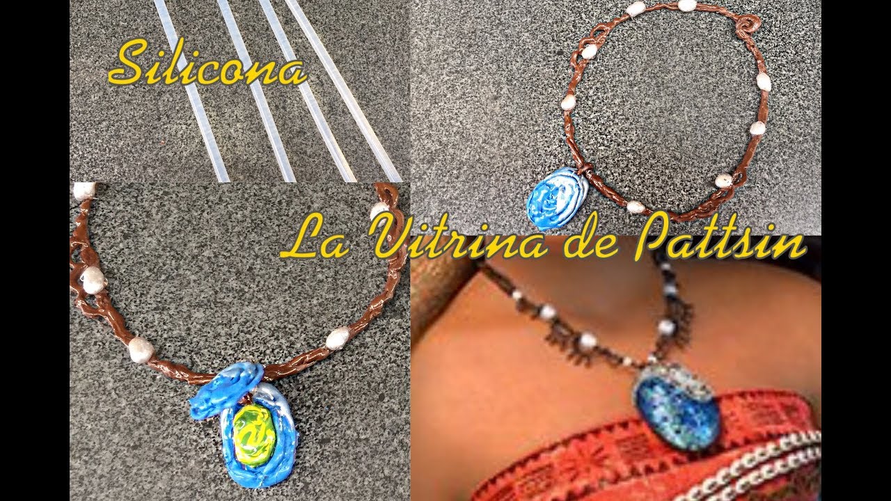 Cómo hacer el collar de Moana fácil y económico con silicona, Baiana easy necklace #costume