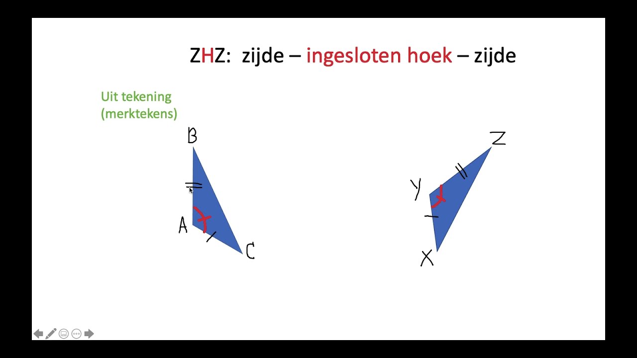 congruentiekenmerken bij driehoeken herkennen + notaties in bewijzen