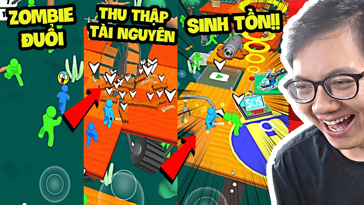 Sơn Đù Tiêu Diệt Zombie Giải Cứu Người Dân Trong Zombie Raft