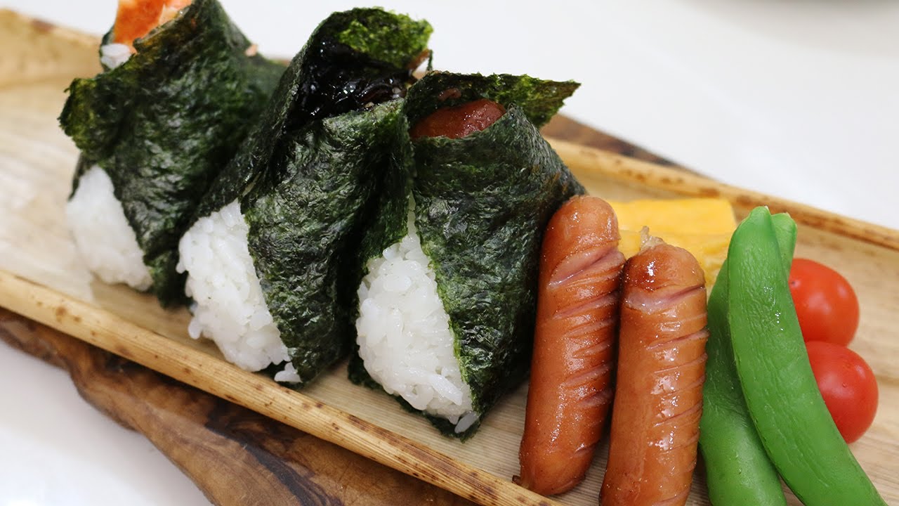 【お弁当作り】3種の簡単おにぎり弁当 obento【旦那弁当】#477