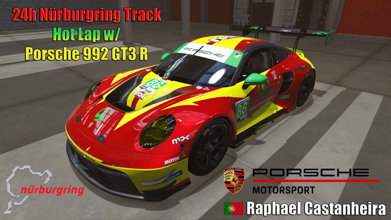 𝑹𝑨𝑷𝑯𝑨_𝟗𝟐 | 24h Nürburgring Track - Hot Lap w/ Porsche 992 GT3 R [Automobilista 2]