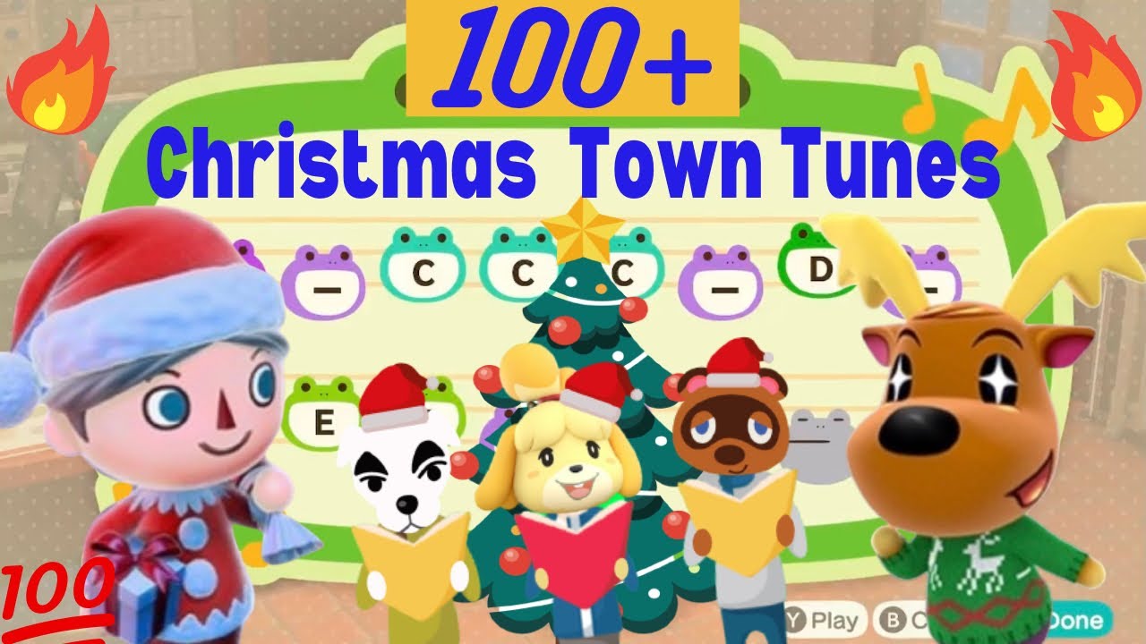 100+ Christmas Town Tunes Compilation for Animal Crossing New Horizons ACNH