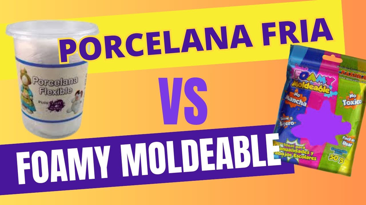 Diferencias entre porcelana fria y foamy moldeable