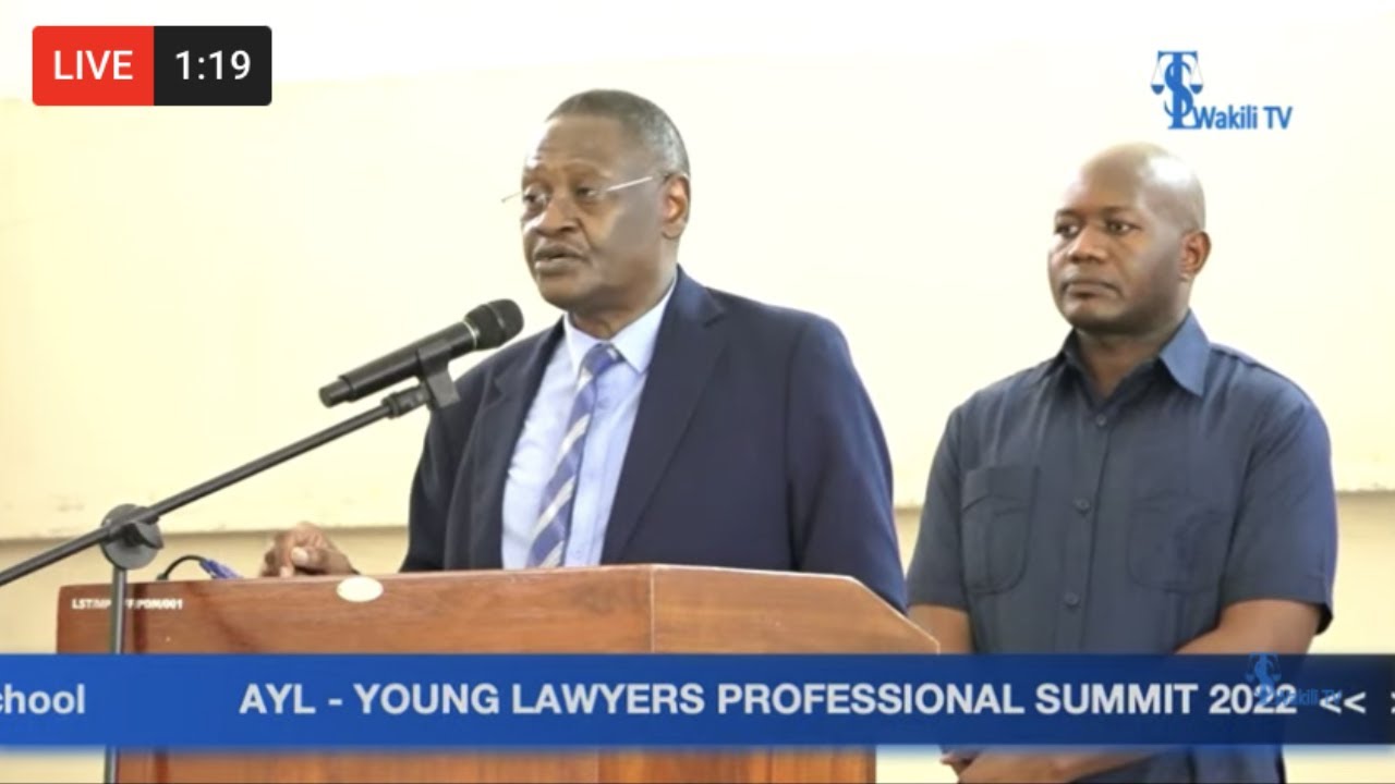 🔴LIVE: Speech by Chief Justice Prof. Ibrahim Juma during Young Lawyers Professional  Summit 2022