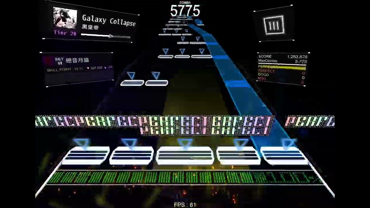 【DanceRail3】Galaxy Collapce[Tier20] 譜面確認/Autoplay