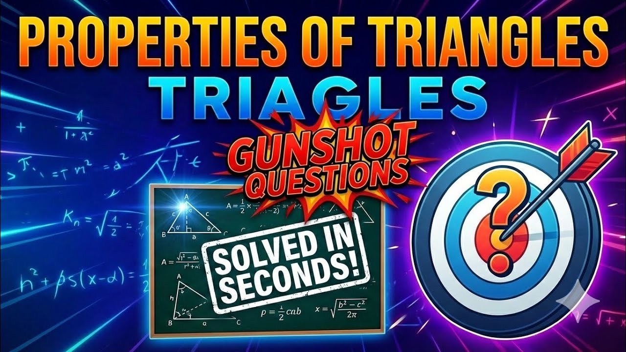 Properties of Triangles Gunshot Questions