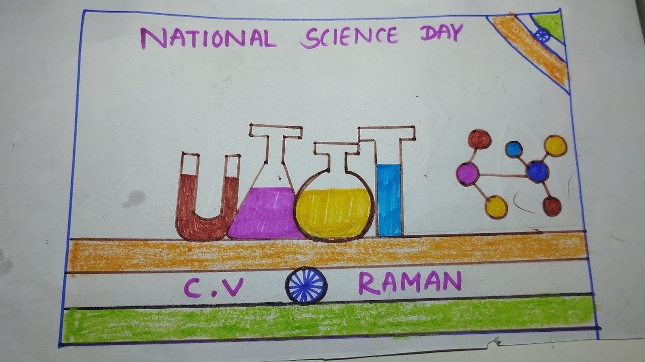National science day postar easy‼️ science day special drawing‼️ simple and easy tutorial#@kkworld84