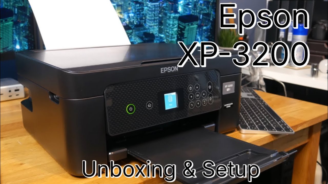 Распаковка и настройка принтера Epson XP-3200
