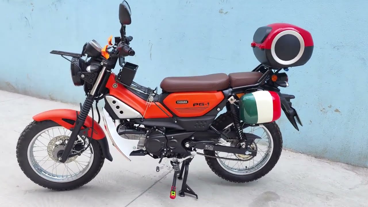 YAMAHA PG-1 (PG1) LÊN 2 THÙNG HÔNG 2 BÊN VÀ THÙNG SAU TỪ XE ĐIỆN MÀU MÈ