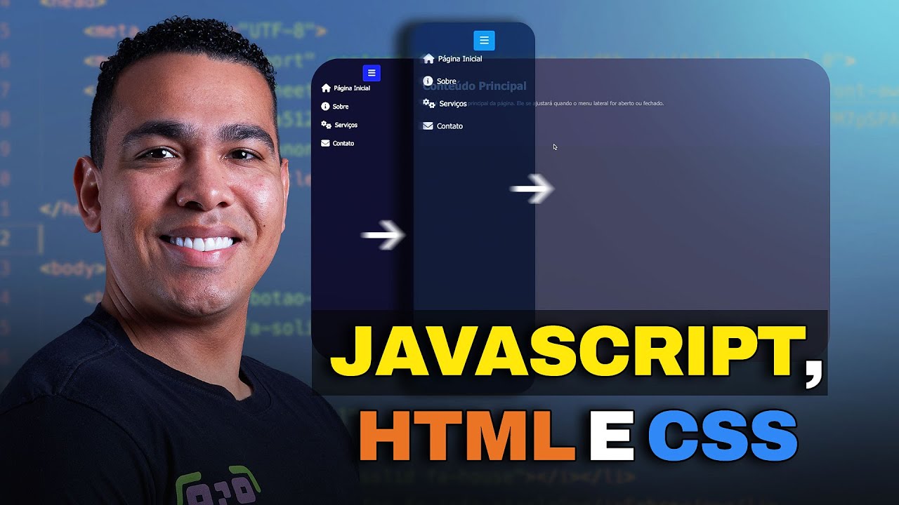 Como criar um Menu Animado Usando CSS, HTML e JavaScript