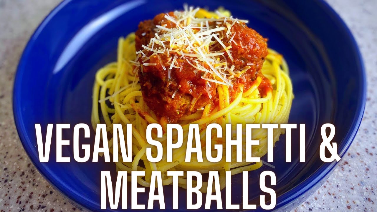 VEGAN SPAGHETTI AND MEATBALL | SIMPLE BUT BANGIN' 🤷🏾&zwj;♀️ | Katie Makes It Vegan