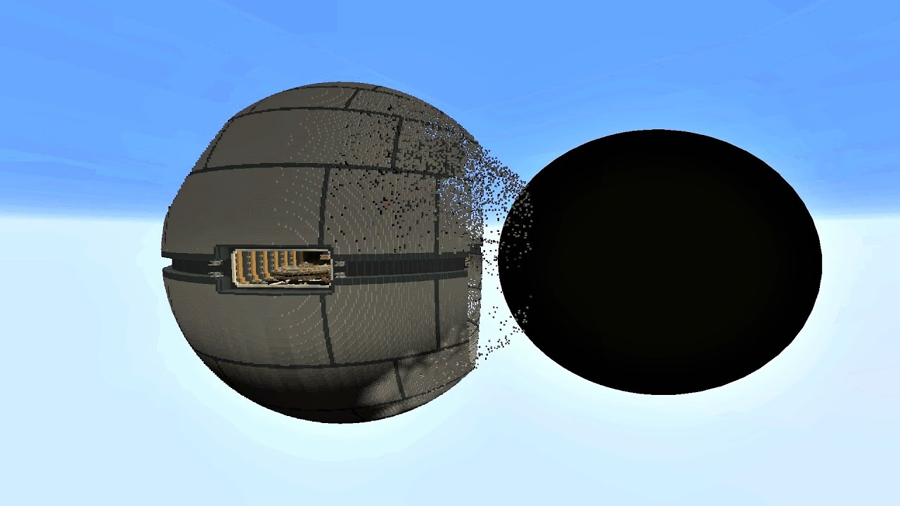 Black hole Eats The Death Star Minecraft