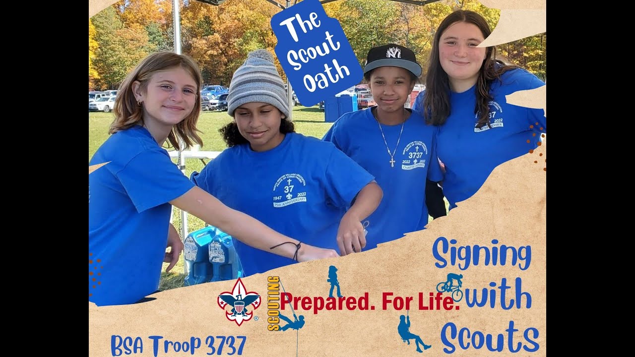 Signing with Scouts - The Scout Oath