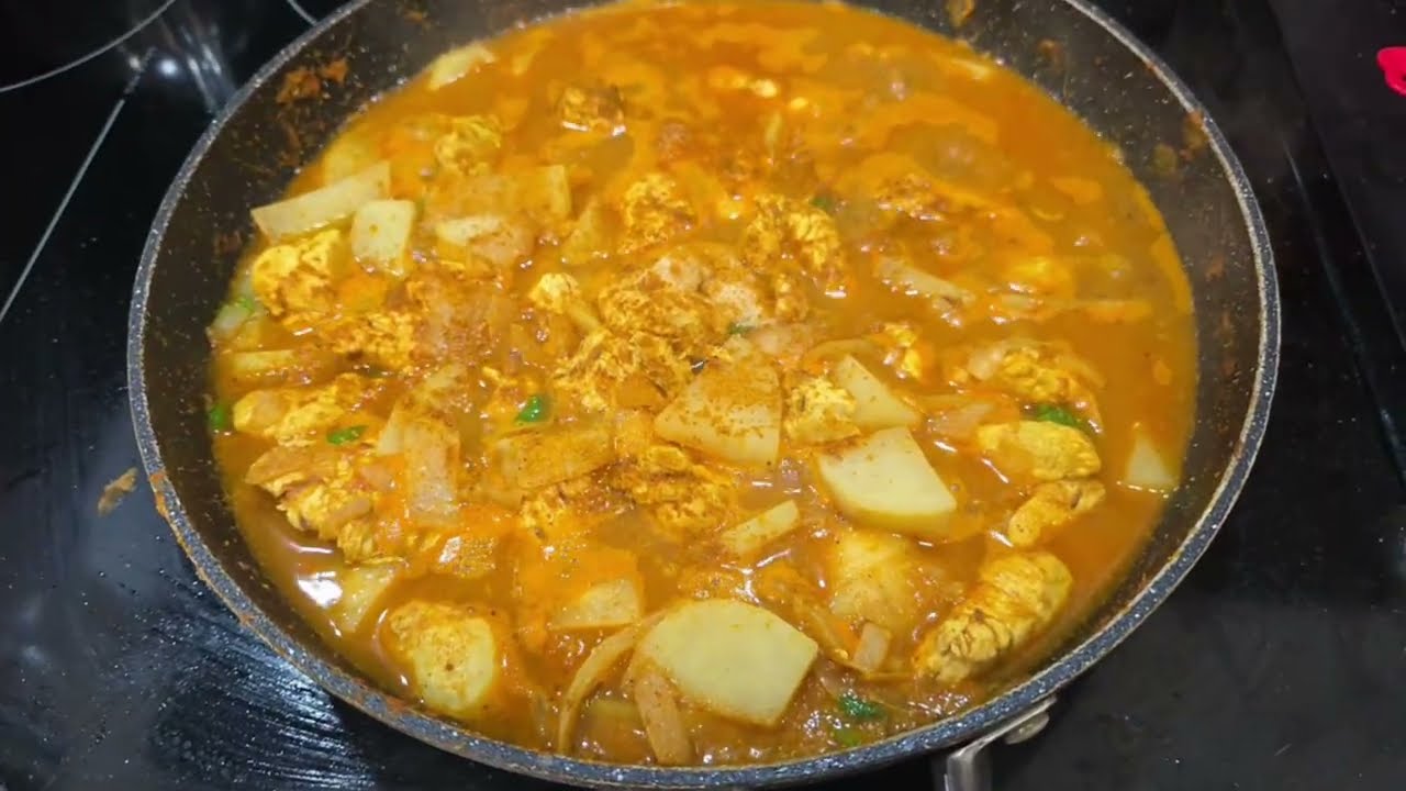 Homemade Chicken Aloo Matar Recipe | Easy & Tasty Chicken Curry