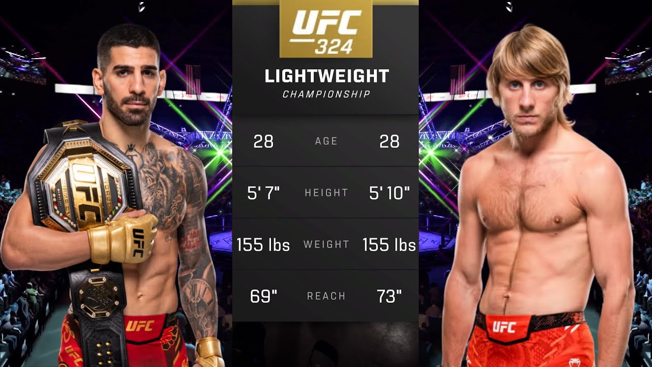 Ilia Topuria vs Paddy Pimblett Full Fight - UFC 5 Fight Night