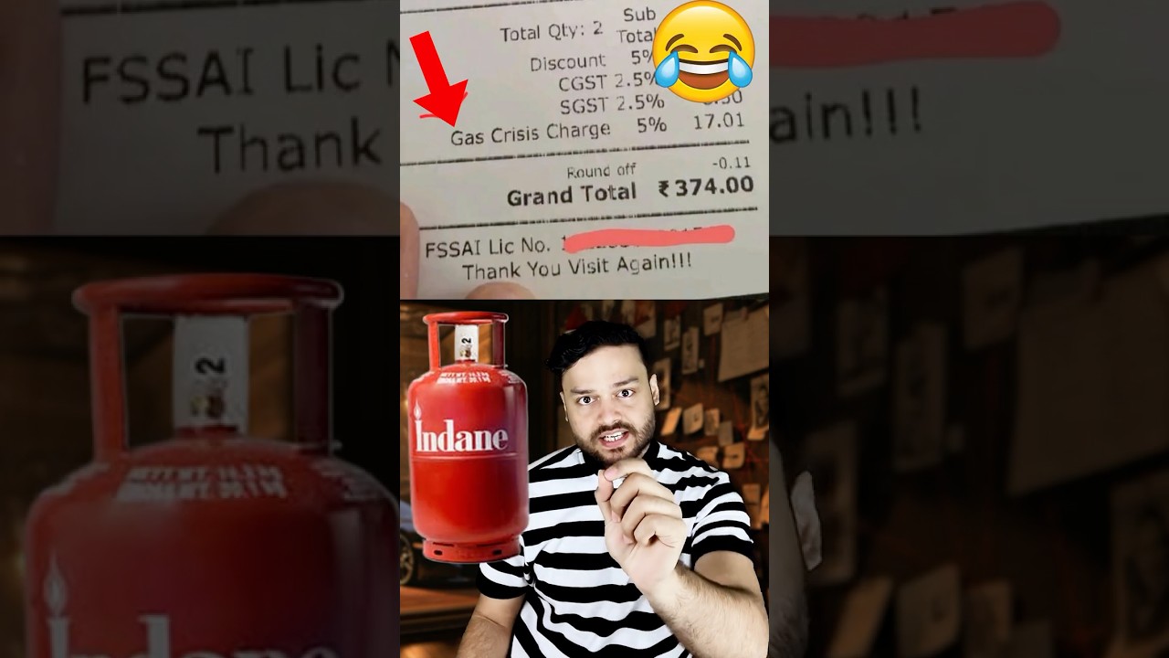 lol! &lsquo;Extra Charge&rsquo; For LPG Cylinder in 'Hotel Food Bill' #shorts