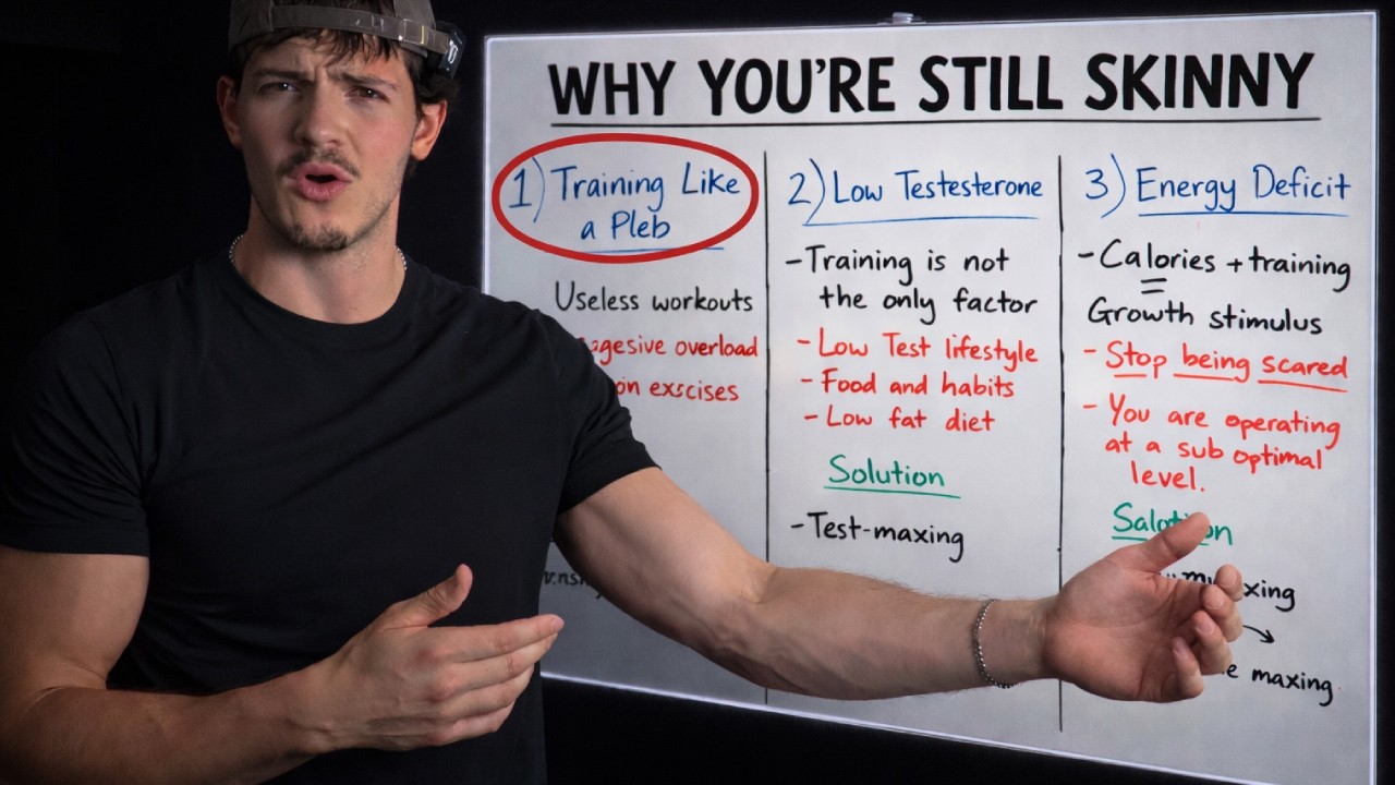 Why You're still SKINNY after YEARS in the gym (3 step fix)