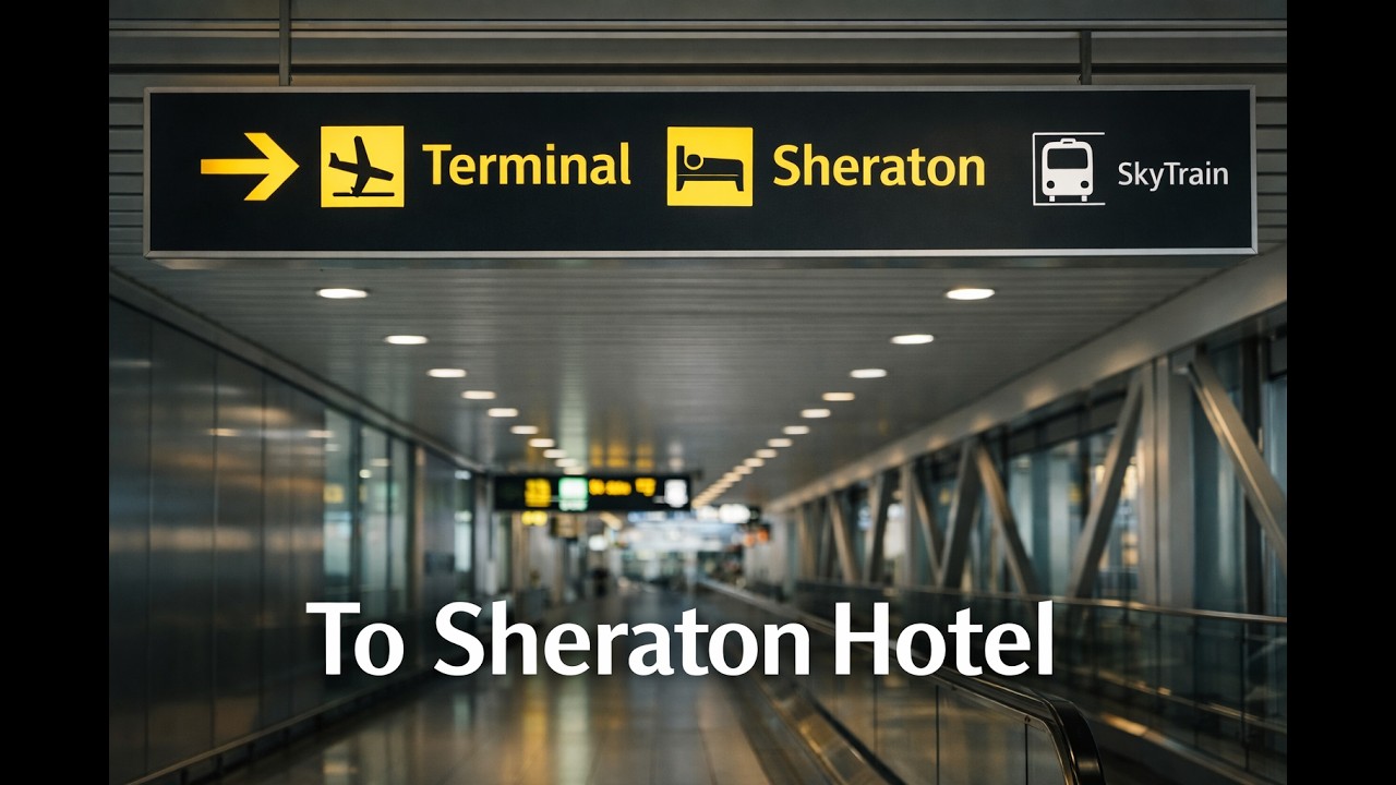 Düsseldorf Airport to Sheraton Hotel – Walking Route (No Shuttle Needed!)
