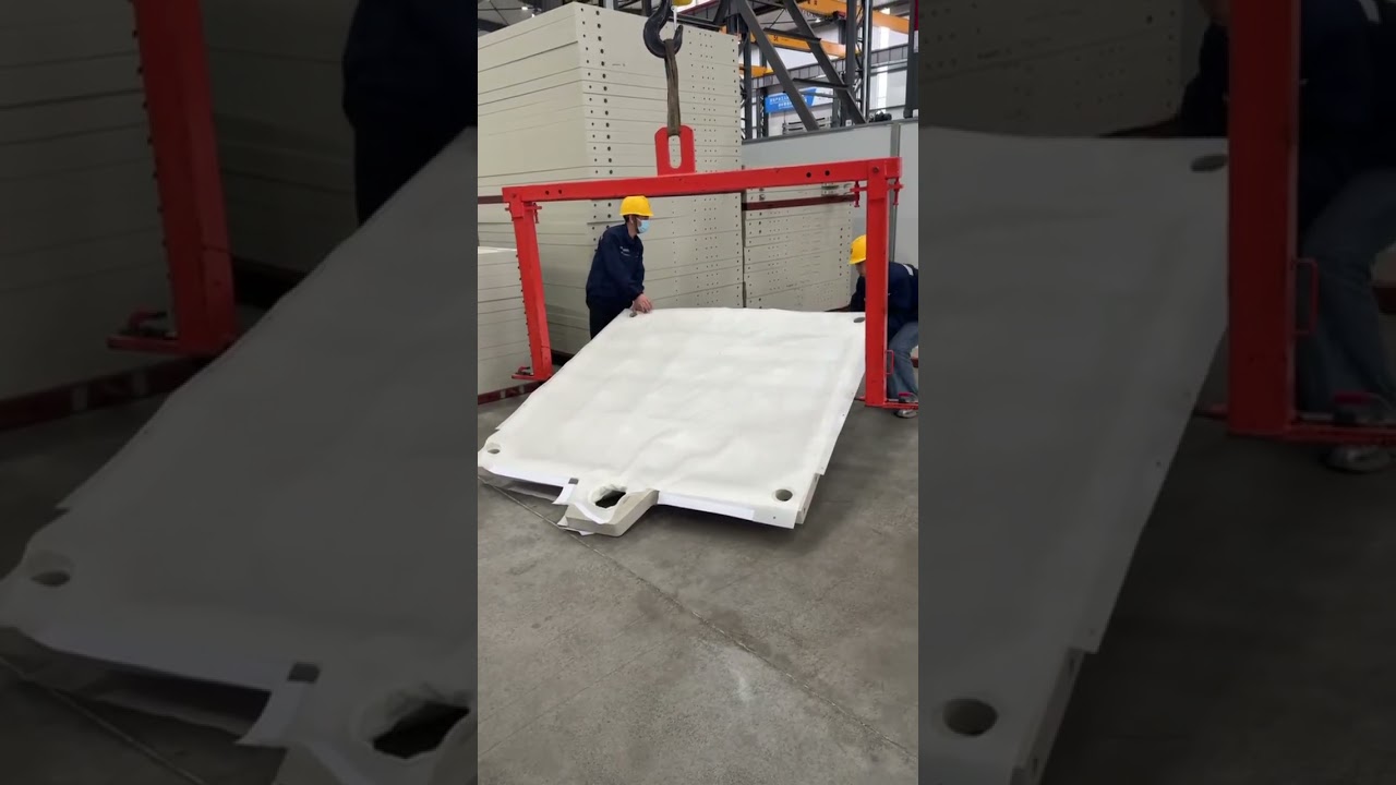 🔧 Filter Cloth Installation | 2000mm Chamber Plate