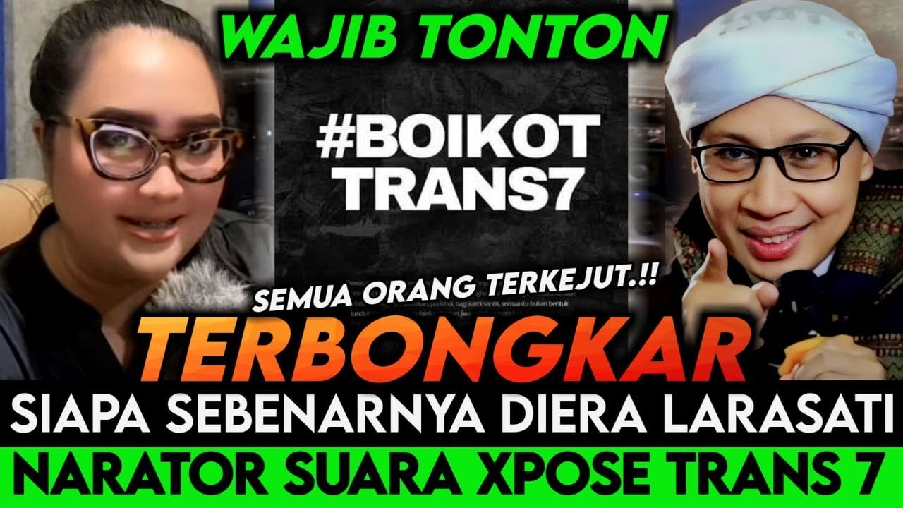 TERBONGKAR | SIAPA SEBENARNYA DIERA LARASATI, NARATOR PENGISI SUARA TRANS 7 VS PESANTREN LIRBOYO!!?