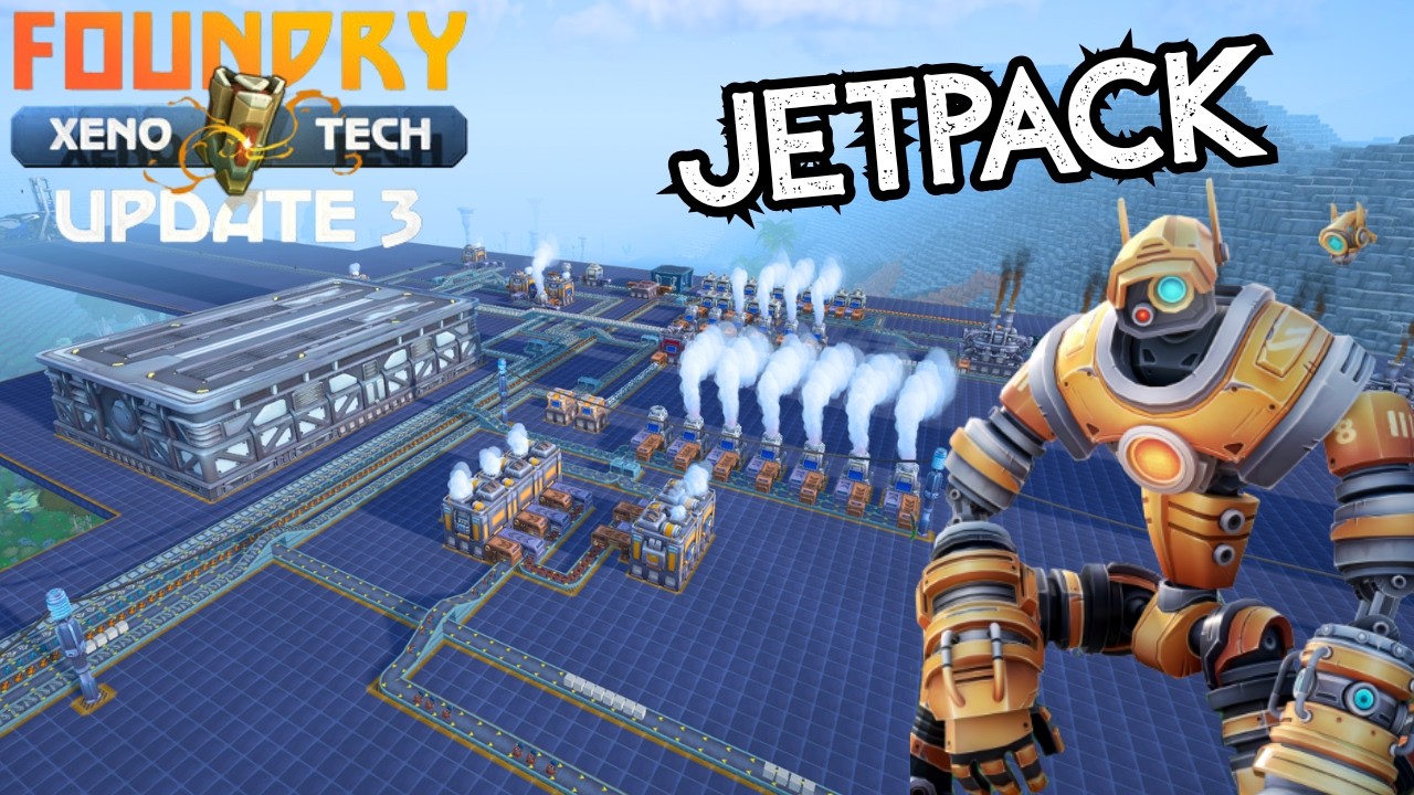 Das Jetpack ist da und die Fabrik wächst! Lets Play Foundry #11