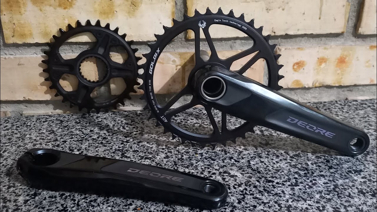 Como substituir coroa direct mount do pedivela Deore M6100