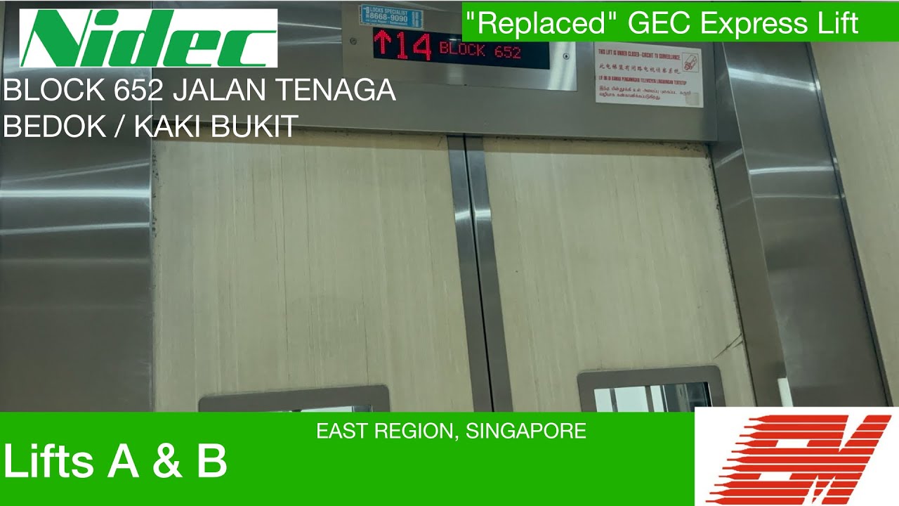 HDB Block 652 Jalan Tenaga (Bedok/Kaki Bukit) || EM-Nidec Elevator
