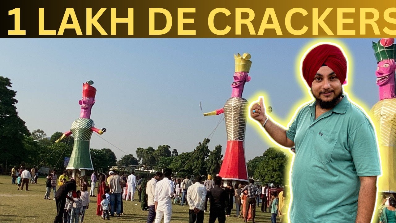1 Lakh De Crackers Wala Ravan 😳😳 || Dussehra Vlog || @Ramankevlogs