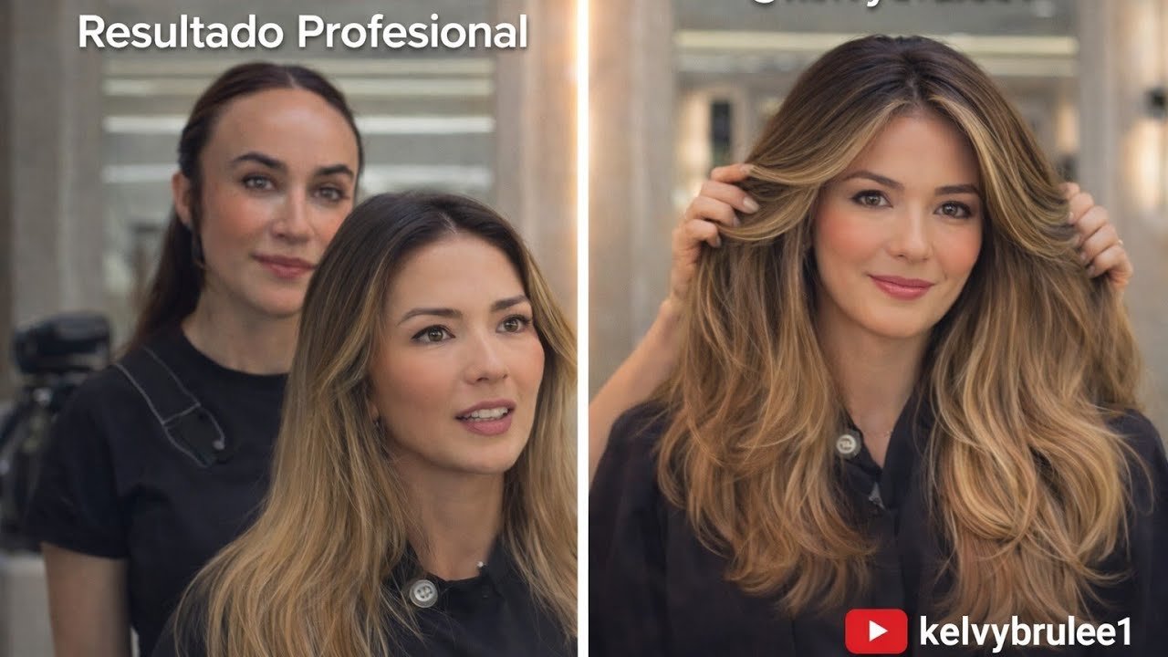 De Simple a Espectacular 🔥 Transformación de Cabello❤️@KelvyBrulee1 