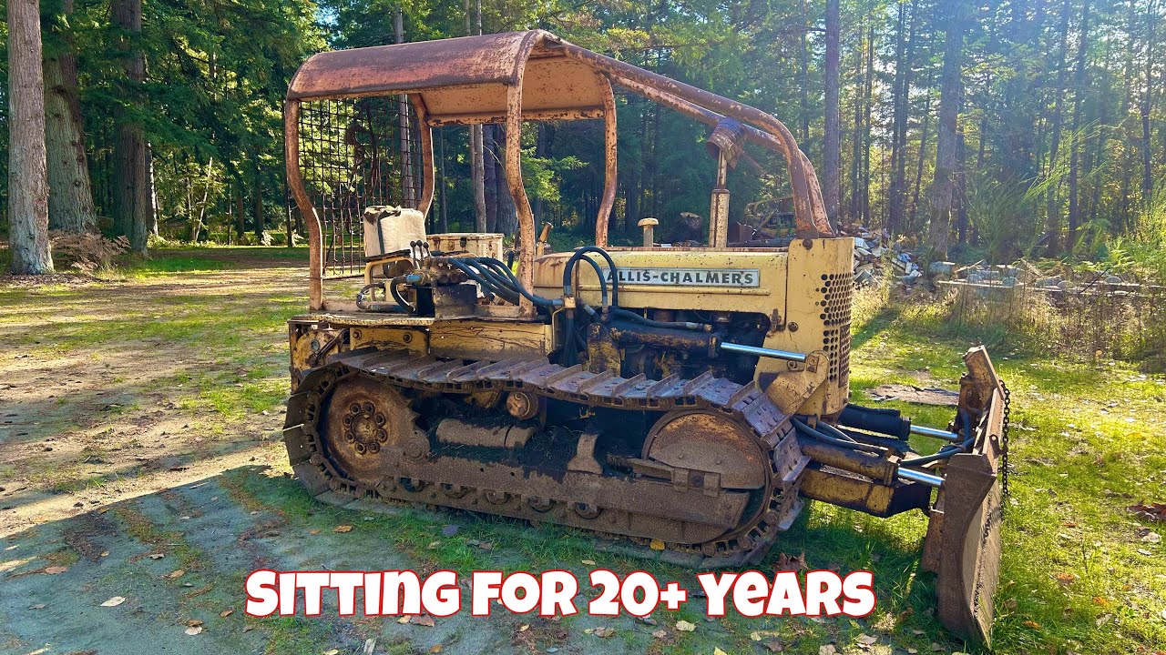 Бульдозер Allis Chalmers 1962 года стоит без движения уже много лет! Заведется ли он снова?