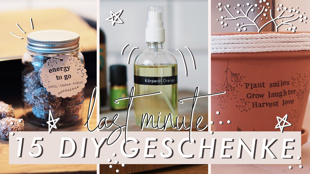 15 DIY last minute Geschenkideen für Weihnachten & Co - für jede*n was dabei!